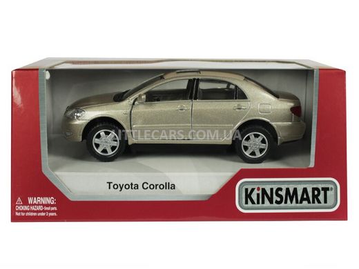 Моделька машины Kinsmart Toyota Corolla светло-коричневая KT5099WBG фото