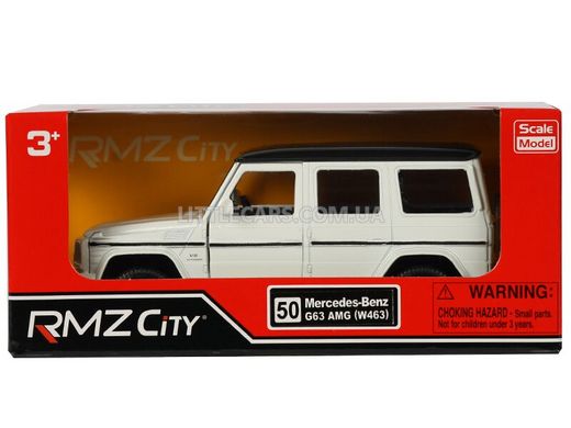 Моделька машины RMZ City Mercedes-Benz G63 AMG (W463) 1:35 белый 554991W фото