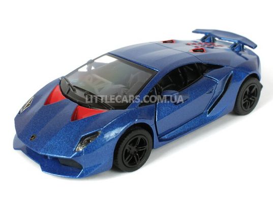 Іграшкова металева машинка Kinsmart Lamborghini Sesto Elemento синя KT5359WB фото