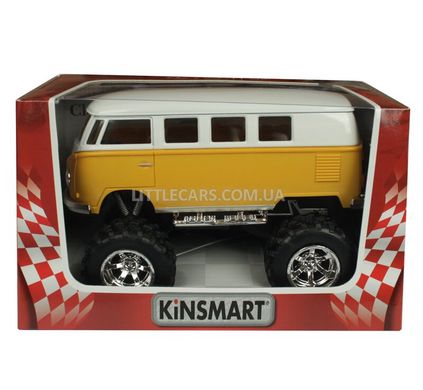 Металлическая модель машины Kinsmart Volkswagen Classical Bus 1962 OFF Road желтый KT5060WBY фото