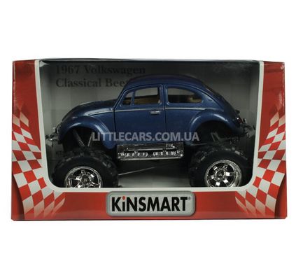 Іграшкова металева машинка Kinsmart Volkswagen Beetle Classical 1967 OFF Road синій KT5057WBB фото