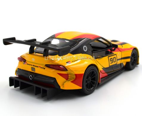 Іграшкова металева машинка Kinsmart KT5421WF Toyota GR Supra Racing Concept 1:34 жовта з наклейкою KT5421WFY фото