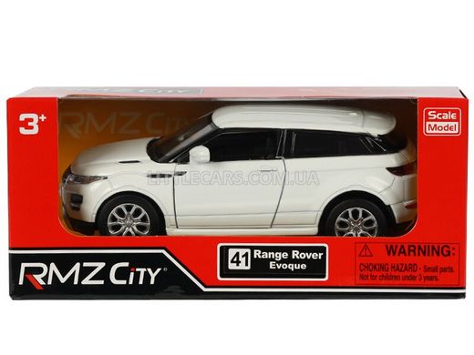 Моделька машины RMZ City Land Rover Range Rover Evoque 1:35 белый 554008W фото
