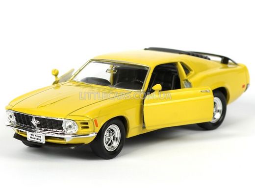 Металлическая модель машины Welly Ford Mustang Boss 302 1970 желтый 49767Y фото