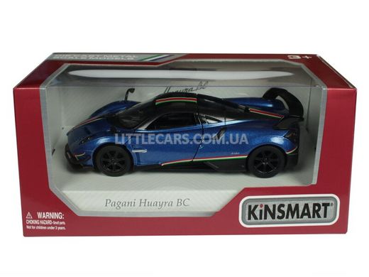 Моделька машины Kinsmart Pagani Huayra BC синяя с наклейкой KT5400WFB фото