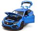 Іграшкова металева машинка Honda Civic Type R 1:30 Автосвіт AP-1811 синя AP-1811B фото 2