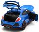 Іграшкова металева машинка Honda Civic Type R 1:30 Автосвіт AP-1811 синя AP-1811B фото 4